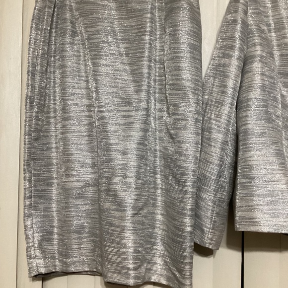 Terramina Ladies Suit. Size 16 3 pieces. Gray/Silver with rhinestones - Picture 3 of 6